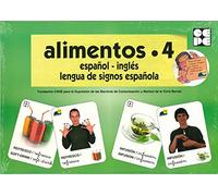 Alimentos 4. Español-ingles. Lengua De Signos Española