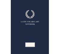 VOCABULARY NOTEBOOK | Elegant Pastel Collection: Latin Vocabulary | A4 | 120 Pages | Classic Navy Blue Cover | Two-Column Word Practice (Amofiori Academic Collection)