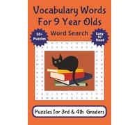 Vocabulary Words for 9 Year Olds Word Search Puzzles for 3rd & 4th Graders: Large Print Vocabulary Builder Workbook & Games Notebook for Children | ... Activity for Raising Smart Confident Kids