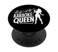 Vocalista de Karaoke Queen PopSockets PopGrip Adhesivo
