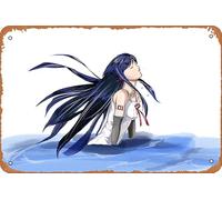 Vocaloid, Crossover, Saya No Uta, Saya (Saya No Uta), póster de anime para decoración de pared del hogar, letrero de metal retro, 20 x 30 cm