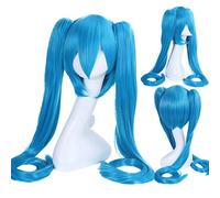 VOCALOID Hatsune Miku Sakura Snow Senbon Zakura Mujer Peluca de cola de caballo larga Cosplay Disfraz Pelucas de pelo sintético resistente al calor 8