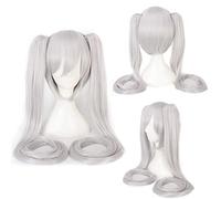 VOCALOID Hatsune Miku Sakura Snow Senbon Zakura peluca larga de cola de caballo para mujer disfraz de Cosplay pelucas de pelo sintético resistente al calor 20