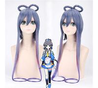 Vocaloid Luo Tianyi Mujeres Gradiente verde oscuro Peluca larga Disfraz de Cosplay YAYIN GONGYU Pelucas de cosplay de pelo sintético resistente al calor