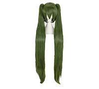 Vocaloid Senbonzakura Miku Cosplay peluca 120 cm largo ejército militar verde resistente al calor sintético peluca + gorro de peluca