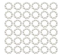 Vocdikficy 100 Uds Anillos para Servilletas Perlas Soporte para Servilleteros Anillos para Servilletas con Cuentas Imitación Anillos para Servilleta Elegantes con Diamantes Imitación Hebilla