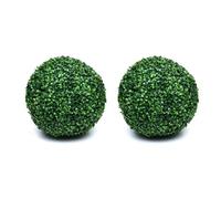 Vocdikficy 2 Piezas de Plantas Artificiales, Bolas de Topiario, Esferas de Jardín, Planta de Topiario, Decoración Interior y Exterior para Decoración de Patio Trasero L