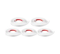 Vocdikficy 5 Rollos en Total de Inserciones de Rejilla para Ventana, Kit de Rejilla, Borde Autoadhesivo para Despegar y Pegar, Decoración de Ventana DIY Simulada, Color