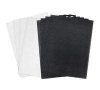 Vocdikficy 8 Hojas de Lona de de Plástico de 14 Quilates, Hojas de de Plástico para Manualidades de Bordado, (28 cm X 21 Cm, y Negro)