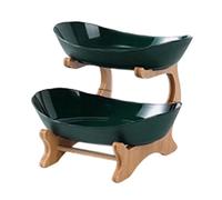 Vocdikficy Bandejas para Frutas, Estantes, Platos de Mesa, Vajilla, Cocina, Frutero, Bandejas Divididas para Pastel de Dulces, Vajilla, Platos C