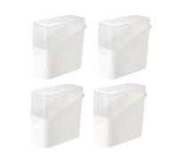 Vocdikficy Contenedor de Queso Rebanado para Refrigerador, Caja de Almacenamiento de Queso de 4 Piezas con Tapa Abatible, Soporte para Guardar Queso,