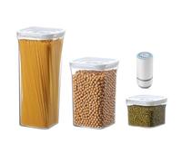 Vocdikficy Contenedor de Vacío para Almacenamiento de Alimentos con Bomba Automática para Mantener Alimentos e Ingredientes, Caja de Conservación Al Vacío, Frasco Sellado