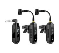 Vocdikficy de Micrófono para Saxofón UHF 2 en 1, Transmisor y Receptor de Micrófono Inalámbrico, Mezclador de Audio para Guitarra con Transmisión de 100 Pies