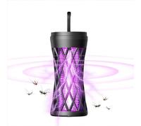 Vocdikficy Exterminador de Mosquitos para Interiores y Exteriores: Recargable, con Luz LED para Uso en Patio, Camping, Hogar y Patio Trasero, Color Negro