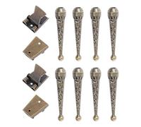 Vocdikficy Kit Accesorios para Corbatas Bolo 12 Piezas, 8 Puntas Corbatas Bolo, Tapas Repuesto y 4 Deslizadores Corbatas Bolo Hierro para Hacer Corbatas Bolo DIY B