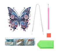 Vocdikficy Kit de Pintura Colgante Artesanal con Diamantes para Manualidades, Animales, Adornos Colgantes, Arte de Pintura de Piedras Preciosas para Decoración de Puertas y