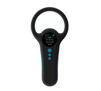 Vocdikficy Lector de Chips de Animales Negro 134,2/125 KHz Frecuencia Dual Almacena 800 Datos Pantalla A Color para Gatos, Perros y Ganado