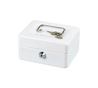 Vocdikficy Mini Caja Chica para Dinero con Cerradura, Caja Fuerte de Seguridad con Ranura para Cerradura, Hucha de Metal para Niños Adultos,