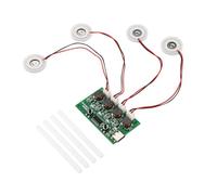 Vocdikficy Mini Humidificador DC5V Tipo C, Kits de Bricolaje, Generador de Niebla y Placa de Circuito Controlador, 4 Hojas de Atomizador de Película de Atomización Nebulizadora