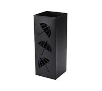 Vocdikficy ParagüEro Paraguas Cuadrado de Metal de DiseñO Exterior en Estilo Moderno con Soporte para Paraguas ExtraíBle con Escultura Antioxidante