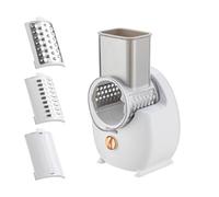 Vocdikficy Rallador de Queso Eléctrico Ensaladora Eléctrica Desmontable para Cocina Rebanadora de Verduras para Patatas, Quesos y Nueces