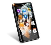 Vocdikficy Reproductor de MP3 de 4 Pulgadas Reproductor de Música Bluetooth Altavoz Incorporado Reproducción de Video MP4 de Pantalla de 16 G con Grabación de Radio FM, A