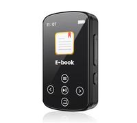 Vocdikficy Reproductor MP3 con Bluetooth,Reproductor Música con Clip Trasero Deportivo,Sonido Alta Fidelidad,Reproductor Deportivo,Pantalla 1,5 Pulgadas con Radio FM,Libro Electrónico 32 GB