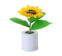 Vocdikficy Una Lámpara de Mesa de Luz de Simulación LED de Girasol Recargable Lámpara de Escritorio Decorativa de Flores de Simulación