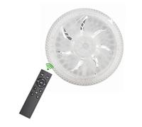 Vocdikficy Ventilador de Techo con Luz AC85-265V con Control Remoto Silencioso Inteligente para Sala de Estar Dormitorio Moderno y Hogar Inteligente