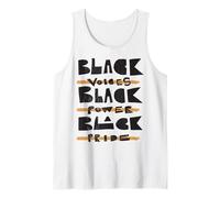 Voces negras, poder negro, orgullo negro. Camiseta sin Mangas