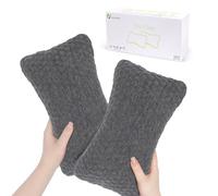 vocheer Almohadas pequeñas para dormir, mini almohada de viaje de 28 x 18 cm, almohadas pequeñas para cuello, muñeca, lumbar y rodilla, almohada para mascotas, algodón, lavable a máquina, gris oscuro