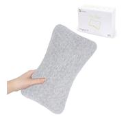 vocheer Almohadas pequeñas para dormir, mini almohada de viaje de 28 x 18 cm, almohadas pequeñas para cuello, muñeca, lumbar y rodilla, almohada para mascotas, algodón, lavable a máquina, gris claro-1