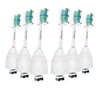 Vochigh Cabezales de repuesto compatibles con Philips Sonicare E-Series HX7022 para cepillos eléctricos Sonicare-CleanCare & Essence, 6 unidades
