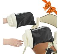 VOCIC Andador OT01 - Guantes de invierno para andador (protección contra el viento 360°, doble calor con forro polar, protección contra la lluvia y la nieve, ideal como accesorio para andador, silla