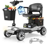 VOCIC D35 Scooter eléctrico Plegable 35km, Doble Cesta 40L, Capacidad 136kg