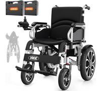 VOCIC Silla de ruedas eléctrica plegable ligera para personas mayores, 60 | Sillas de ruedas eléctricas de hasta 150 kg, motor de 500 W, con neumáticos de goma de 40 cm para todo tipo de terrenos