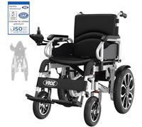 VOCIC V56 Silla de ruedas electrica plegable ligera 150KG,30KM silla ruedas electrico con neumáticos de goma 40CM para todos los terrenos,Estable y fuerte,Aprobado por la aerolínea|Garantía de 5 años