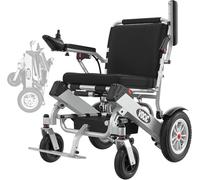 VOCIC V62 Silla de ruedas electrica plegable ligera 25KG,25KM Sillas de ruedas de doble batería 136KG,Aluminio electric wheelchair para todos los terrenos,Aprobado por la aerolínea|Garantía de 5 años