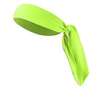 VOCOSTE 1 Pcs Adjustable Soft Sport Headband, Sweat Wicking Gym Tennis Tie Sweatband for Men Women, Fluorescent Green