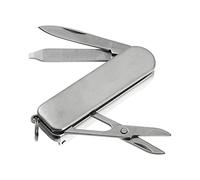 VOCOSTE 1uds Multifunción Cortaúñas para Hombre y Mujer, Inoxidable Acero Tono plateado