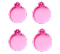 VOCUE 4 moldes de resina epoxi para colgantes de Navidad, hechos a mano, molde de silicona