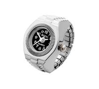 VOCUE Anillos de reloj para mujer, hombre, correa ajustable, accesorio punk, pareja, niño, amigo