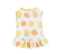 VOCUE Bonito vestido estampado para perros con anillos de tracción, falda para perros, vestidos cómodos de primavera, estilo encantador, falda para perros y gatos