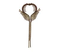 VOCUE Broche para moño de pelo con diamantes de imitación de cristal brillante, joyería para mujer, vestido de noche de boda