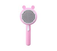 VOCUE Cepillo de aseo para gatos autolimpiable, peines para quitar capas inferiores sueltas, enredos, cabello, bonito mango de fácil agarre