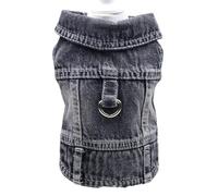 VOCUE Chaleco de tela para perro con gancho, arnés de resorte para perros pequeños, chaleco de bichón, suéter de 2 patas, ropa para fotos