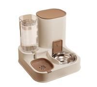 VOCUE Comederos y dispensador de agua 2 en 1 para perros y gatos, juego de bebederos automáticos de alimentos y bebedero para gatos, suministros para mascotas para cachorros