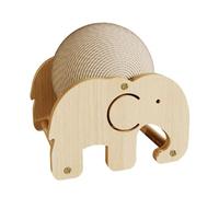 VOCUE Esfera de papel corrugado para gatos, esfera de molienda de uñas con soporte estable para gatos, juguete de juego para interiores