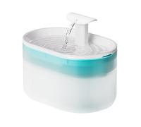 VOCUE Fuente de agua potable para mascotas para interiores, fuente de agua para gatos, filtro silencioso, dispensador de agua para perros, translúcido, visible