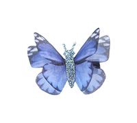 VOCUE Horquillas de doble capa con forma de mariposa para niñas, clip de pelo de mariposa china para mujer